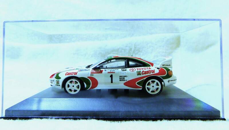 ☆MINICHAMPS ミニチャンプス 1/43 #1 Toyota Celica 1st Rally Corsica 1995 Auriol/Ocelli 430166501(グリーン・レッド)☆送料520円