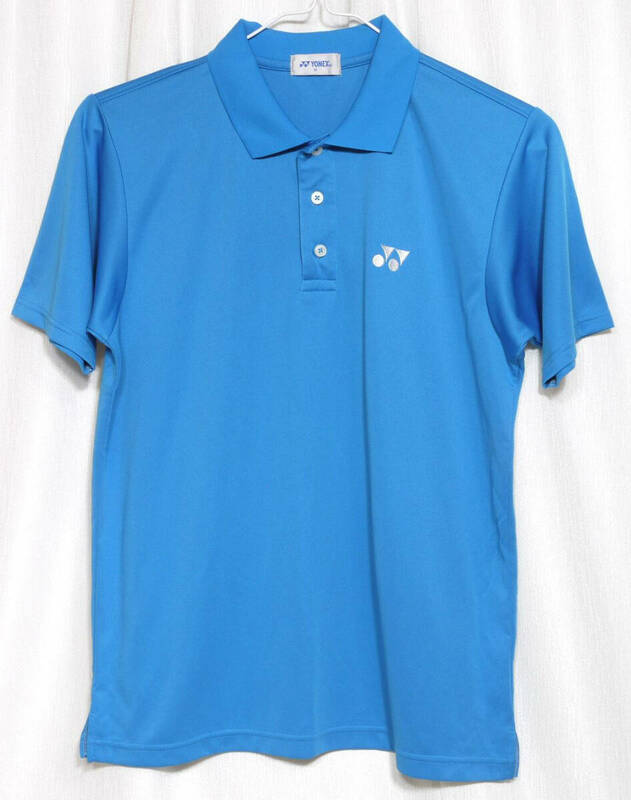 ☆美品 ヨネックス(YONEX) テニス バドミントン メンズ半袖ゲームシャツ ポロシャツ Mサイズ ブルー