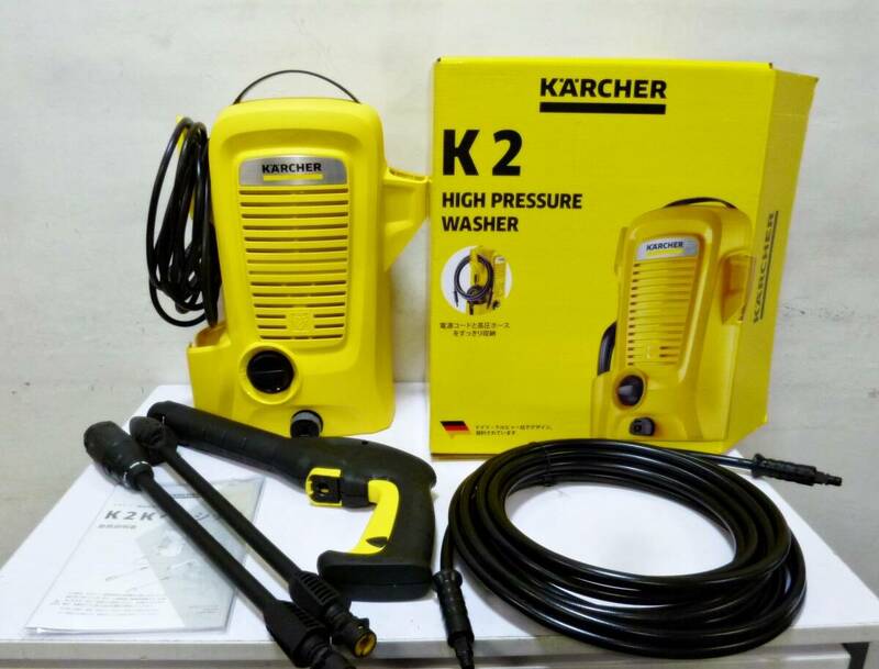 ケルヒャー　家庭用高圧洗浄機　K2Kベーシック　動作良好　取扱説明書付き　Basic　外壁掃除　洗車　KARCHER