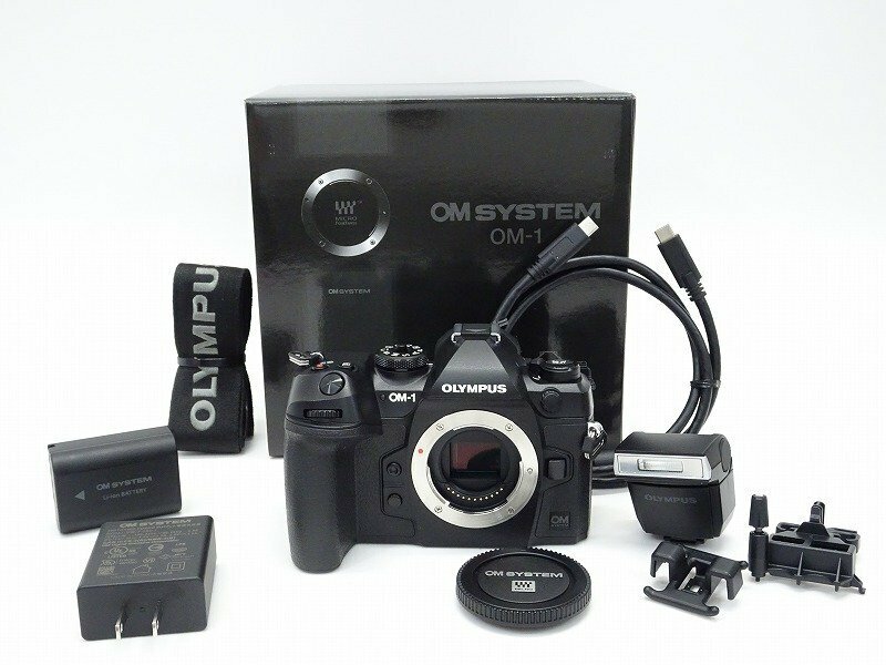 ●○【美品・元箱付】OLYMPUS OM SYSTEM OM-1 ミラーレス 一眼カメラ ボディ マイクロフォーサーズ オリンパス○●025976001m○●