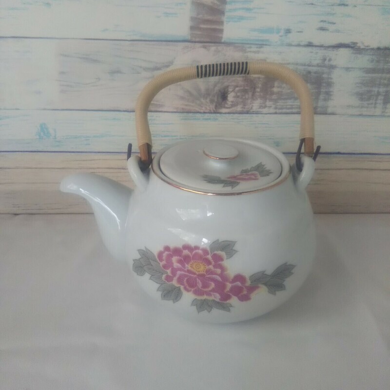 未使用／土瓶 急須 牡丹 茶器 