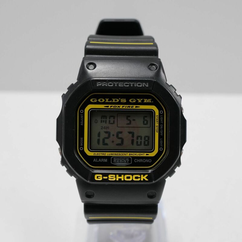GOLD’S GYM × G-SHOCK DW-5600VT 腕時計 USED超美品 ゴールドジム20周年記念 限定モデル 完動品 【電池交換済】 中古 X5416