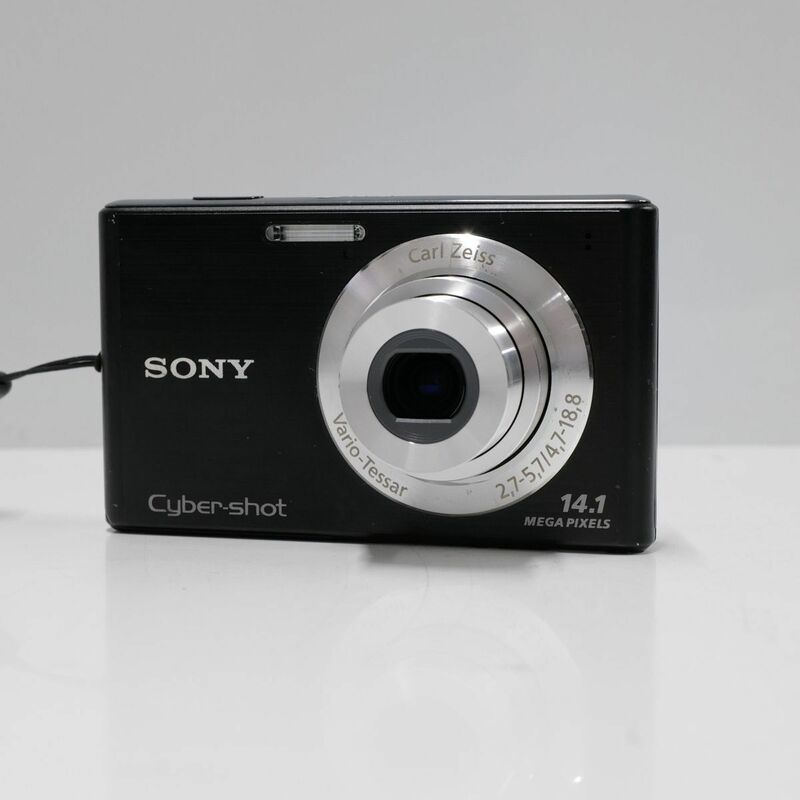 SONY Cyber-Shot DSC-W550 USED美品 デジタルカメラ 本体＋バッテリー 広角26mm 光学4倍ズーム ZEISSレンズ HD動画 完動品 中古 CP5638