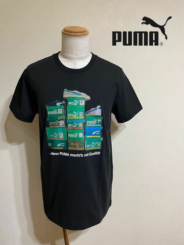 【新品】 PUMA SHOES BOX TEE プーマ シューズボックス Tシャツ トップス サイズL 半袖 黒 674213 01