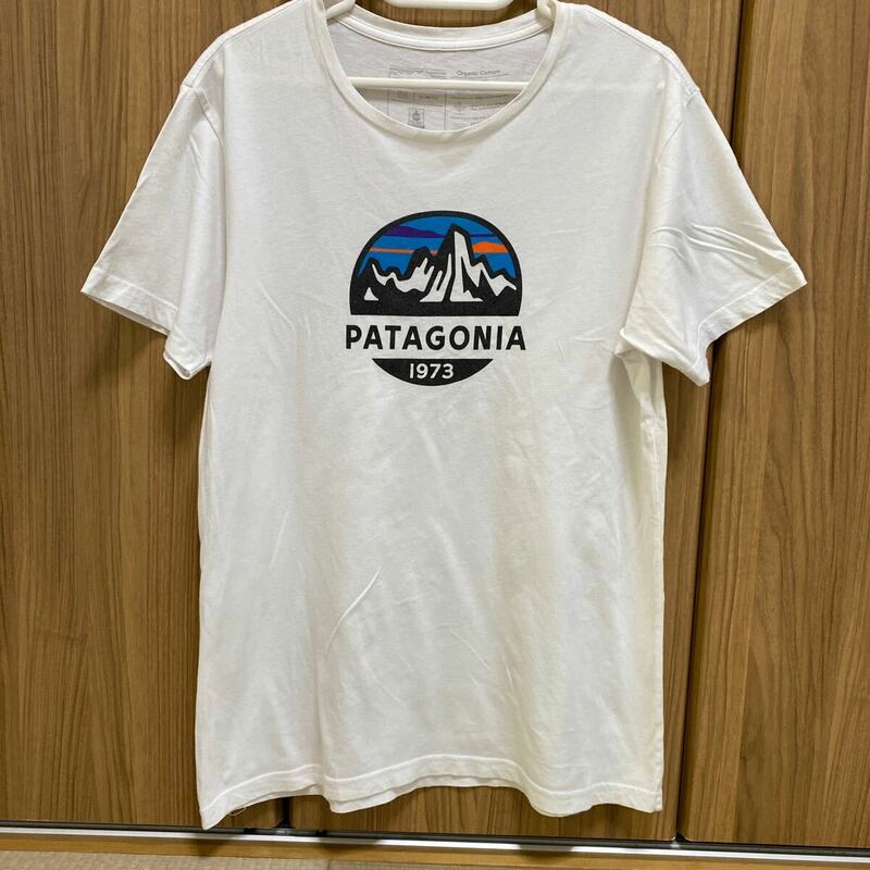 USA製 patagonia パタゴニア メンズ フィッツロイ スコープ オーガニック 半袖 Tシャツ　オーガニックコットン　Mサイズ　半袖Tシャツ