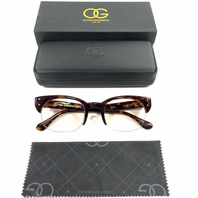 【オリバーゴールドスミス】本物 Oliver Gold Smith 眼鏡 NSL3 度入り サングラス メガネ めがね メンズ レディース 日本製 箱付 送料520円