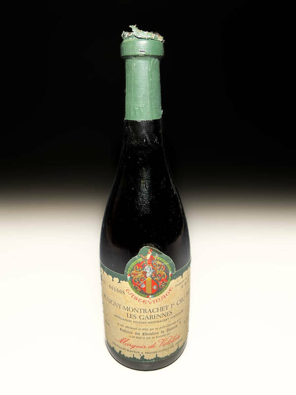 [即決]■Puligny-Montrachet 1er Cru Les Garenne 1989 ト ピュリニー・モンラッシェ 古酒旧酒オールドボトルレトロ