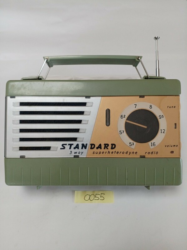 真空管ポータブルラジオ スタンダードSTANDARD MODEL SR-540 No.0055