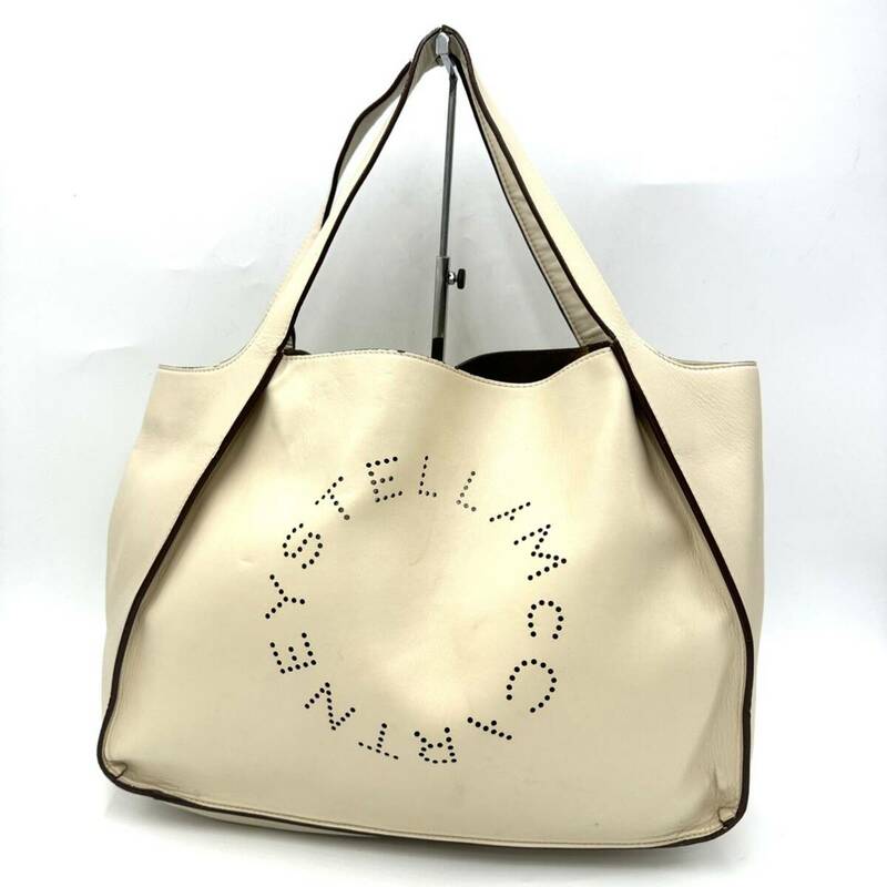 F☆ 高級ラグジュアリー鞄 'イタリア製' Stella McCartney ステラマッカートニー ステラロゴ トートバッグ ハンドバッグ エコレザー 婦人鞄