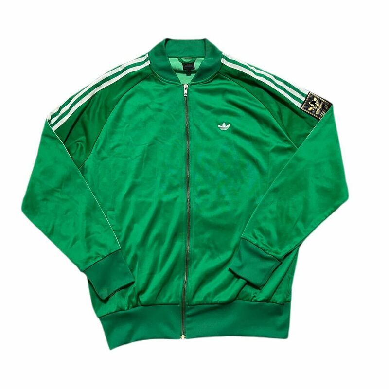 Lサイズ adidas トレフォイル 刺繍 ロゴ ATP ジャケット ジャージ 緑 グリーン トラックジャケット ブルゾン メンズ