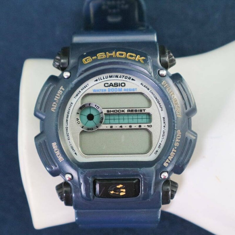 CASIO カシオ G-SHOCK DW-9052 Gショック デジタル腕時計 メンズ ネイビー 訳あり◆830f12