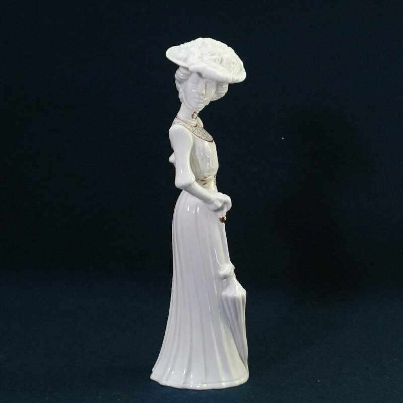 OLIVIA by Pauline Shone SPODE スポード 女性 フィギュリン 25cm 英国製 陶器製 置物 人形◆719f15