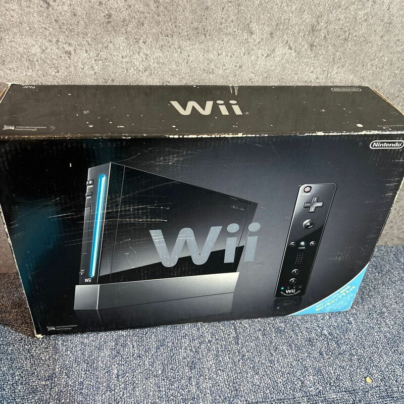 【欠品有り】任天堂 ニンテンドー Wii ブラック RVL-S-KAAH(JPN) ゲーム機 生産終了 通電動作未確認