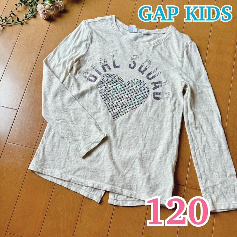 ★ GAP KIDS ★ ギャップ キッズ 長袖Tシャツ ロンT カットソー / 女の子 キラキラ 薄手