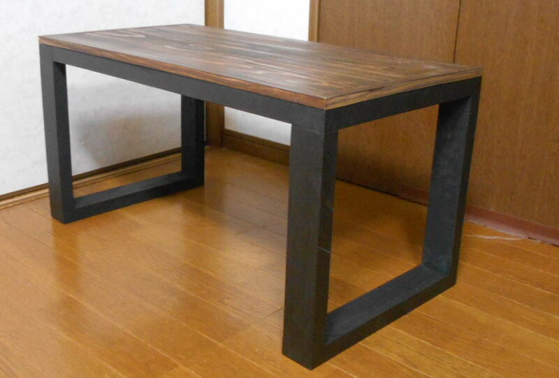 ■DIY　手造り・男前　ローテーブル天然無垢杉木製