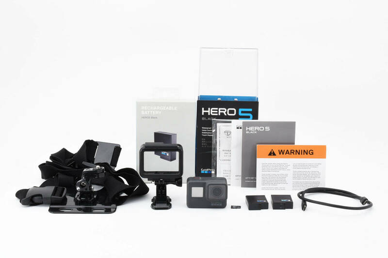 GoPro HERO5 BLACK ウェアラブルカメラ 【元箱付き・付属品多数】#B3001B6103000E