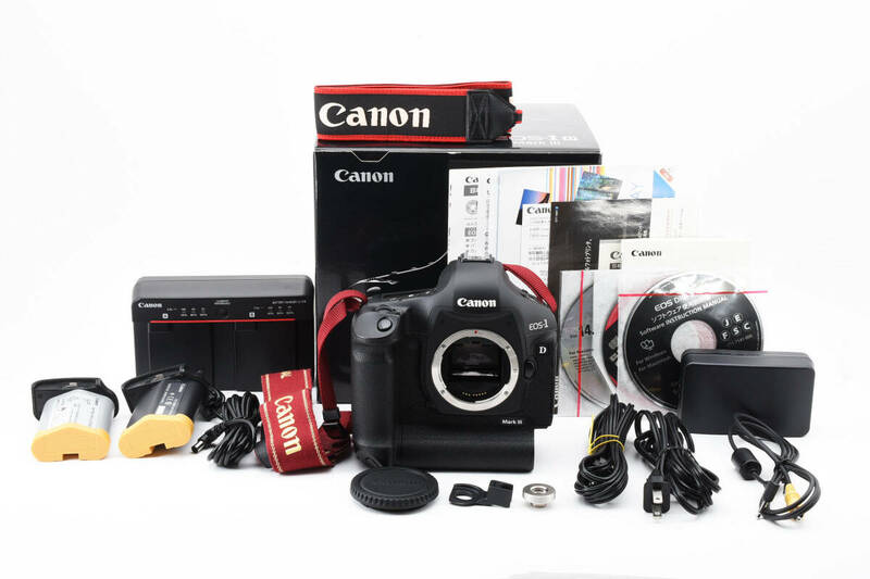 【美品】キャノン Canon EOS-1 D Mark iii マーク3 ボディ 【元箱付き・付属品多数】 # D5108E21075FCGA