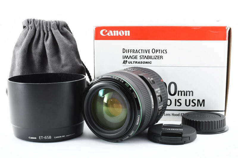 【美品】キャノン Canon EF70-300mm F4.5-5.6 DO IS USM ズームレンズ 【元箱付き・付属品多数】 # D2005D920300IGA
