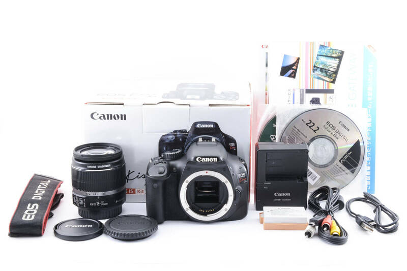 キャノン Canon EOS Kiss X4 + EF-S 18-55mm IS レンズセット 【元箱付き・付属品多数】 #A1101B80050EFH
