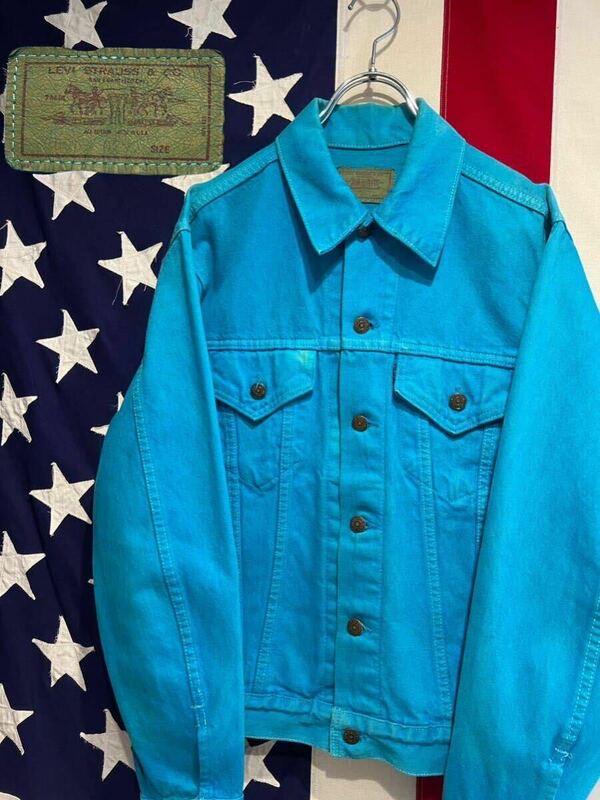 ★80s★USA製★LEVI’S★リーバイス★70506★トラッカージャケット★デニムジャケット★ボタン裏527★後染め★Lサイズ相当★ヴィンテージ★