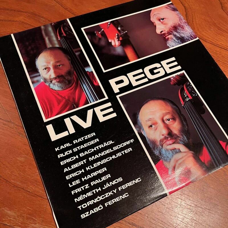 【ハンガリー オリジナル盤 東欧 ポストバップ快作！】ALADAR PEGE『LIVE PEGE』ALBERT MANGELSDORFF / FRITZ PAUER / ERICH KLEINSCHUSTER