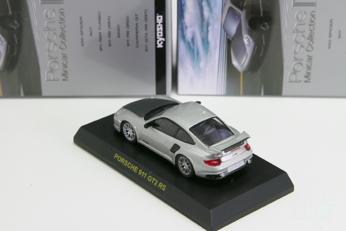 京商 1/64 ポルシェ 911 997 GT2 RS シルバー ポルシェ ミニカーコレクション4 Kyosho 1/64 PORSCHE 911 997 GT2 RS silver