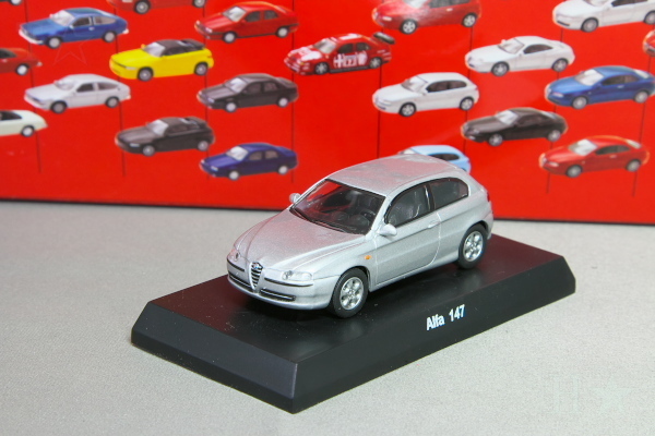 京商 1/64 アルファロメオ アルファ 147 シルバー アルファロメオ ミニカーコレクション1 Kyosho 1/64 Alfa Romeo Alfa 147 silver