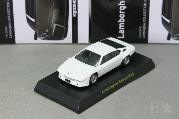 京商 1/64 ランボルギーニ ウラッコ ラリー ホワイト ランボルギーニ ミニカーコレクション3 Kyosho 1/64 Lamborghini Urraco Rally white