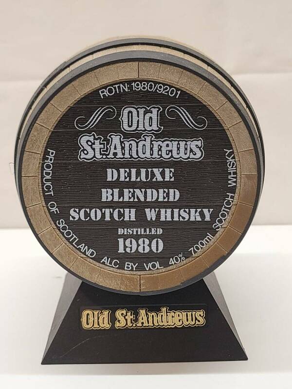 OLD ST.ANDREWS　1980　オールド セントアンドリュース　樽型ボトル　ウイスキー 　700ml　40%　未開封 古酒　同梱不可