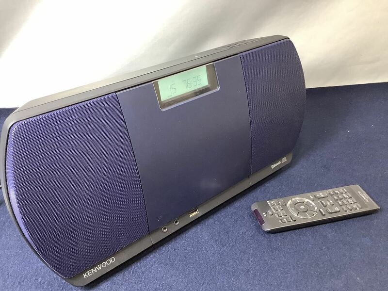 KENWOOD ケンウッド CR-D3 パーソナルオーディオシステム CDプレーヤー FM/AM Bluetooth 2017年製 ラジオ受信・CD再生可 現状品MI051711