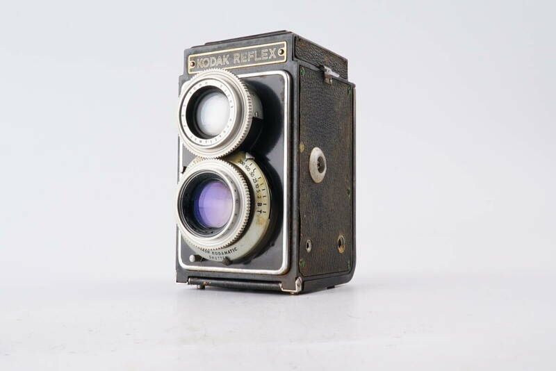 (C100) Kodak Reflex TLR Camera FLASH KODAMATIC SHUTTER 二眼レフ　フィルムカメラ