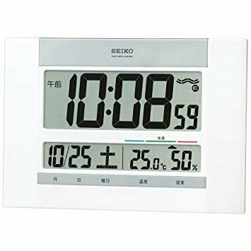 【vaps_6】SEIKO 掛置兼用デジタル電波時計 温湿度表示 SQ429W送込