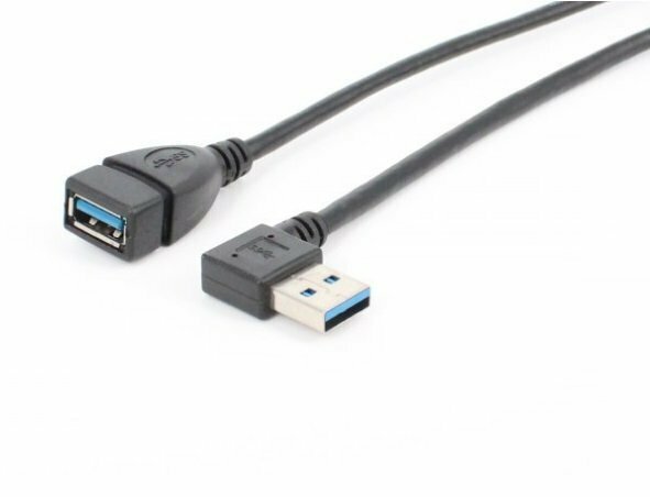 【vaps_3】USB3.0 方向変換ケーブル 《右向き》 20cm 角度変更 延長ケーブル 送込