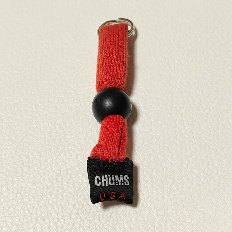 CHUMS　ジッパータグ　赤黒