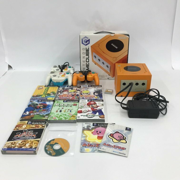 Nintendo GAME CUBE ゲームキューブ 本体 DOL-001 / コントローラー×3 / ソフト おまとめセット【CEAL9001】