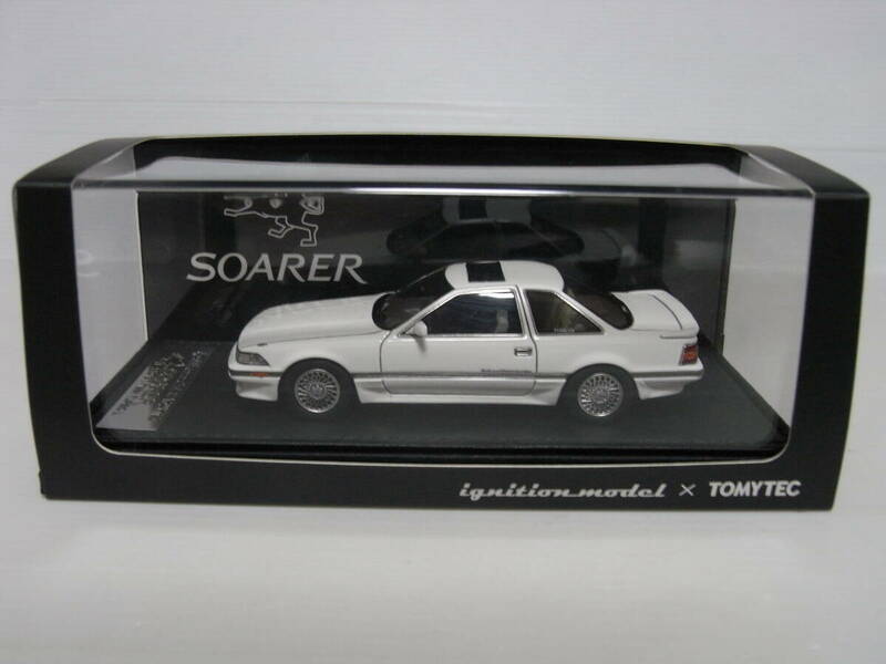 イグニッションモデル×トミーテック 1/43 Toyota Soarer 2.0GT-TWIN TURBO L トヨタ ソアラ ツインターボ ホワイト ノーマル