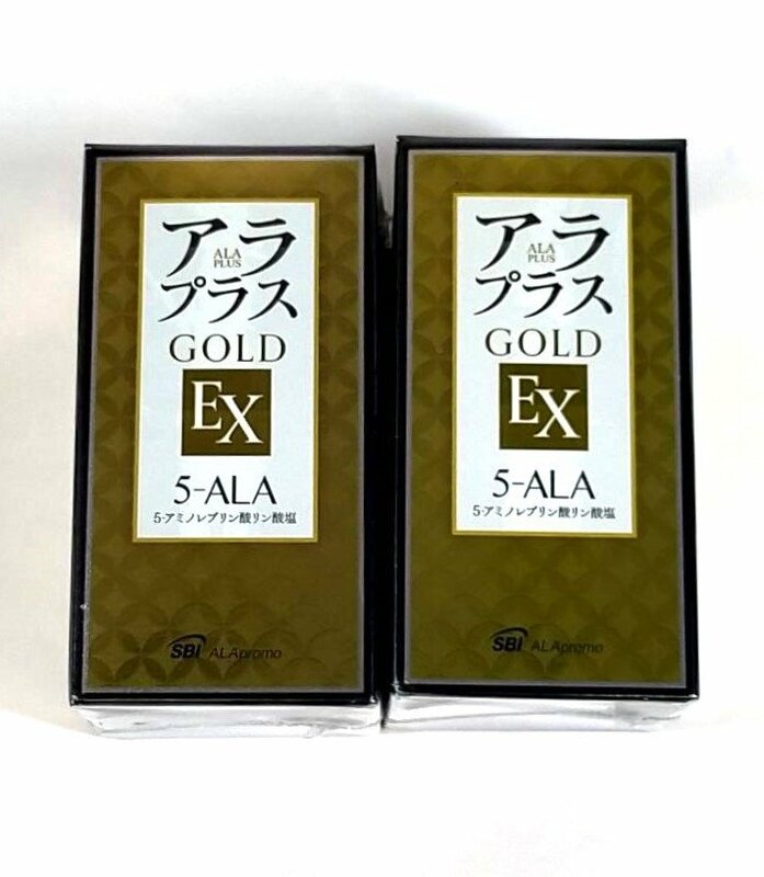 【未使用・未開封品】アラプラス GOLD EX 1日2粒 約30日分 60粒 2個セット　賞味期限：2026年02月×2 アミノ酸含有加工食品 サプリ　u619