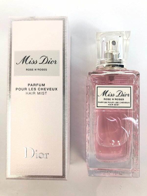 【開封品】Miss Dior ミスディオール　ローズ＆ローズ ヘアミスト 約30ml 　コスメ　u842