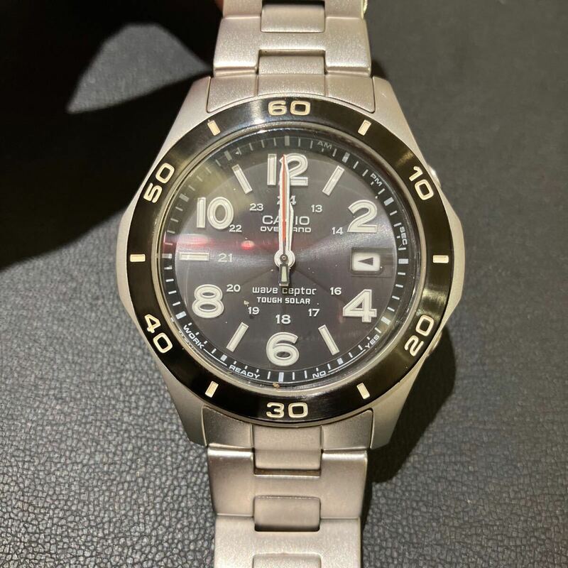 CASIO オーバーランド 0VW-110 カシオ 腕時計 ソーラー　現状品　ウェーブセプター 