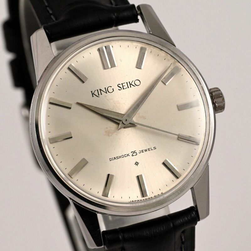 ヴィンテージ キングセイコー King Seiko First Model Watch 25 石 Hand-Winding Ref.15034 OH済 $N43-113-8