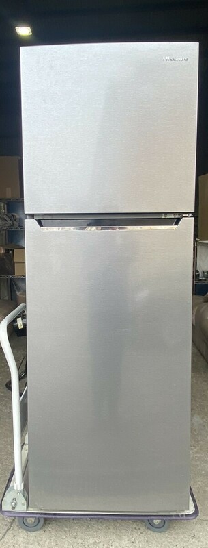 【１４－４６】直接引き取り大歓迎！Hisense ハイセンス 冷凍冷蔵庫 HR-B2302 2021年製 227L 2ドア冷蔵庫 シルバー 227L 一人暮らし 中古品