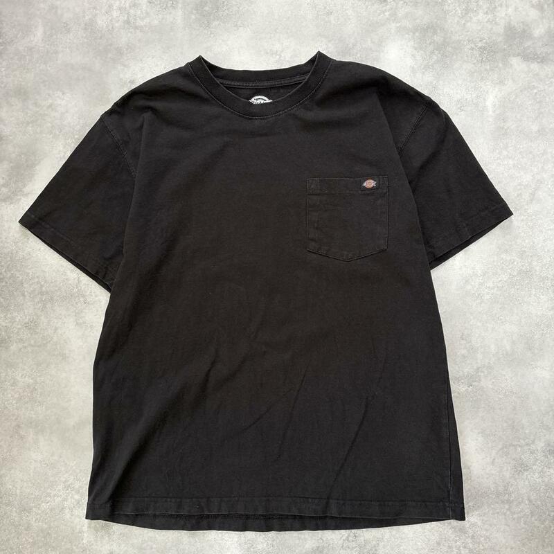 メキシコ製　Dickies ディッキーズ　半袖　刺繍ロゴ　Tシャツ　古着