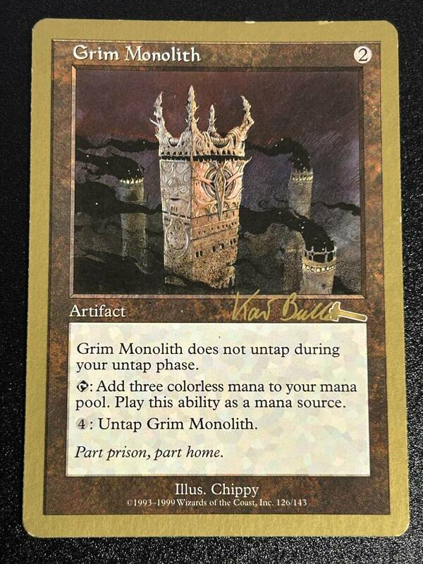 MTG 厳かなモノリス Grim Monolith 金枠 英語版