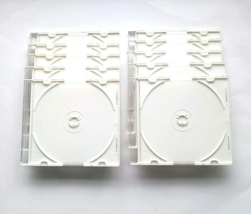 CDケース　DVDケース　空ケース　10枚セット　薄型　厚さ５㎜　中古　CD収納ケース　DVD収納ケース　プラケース　806番