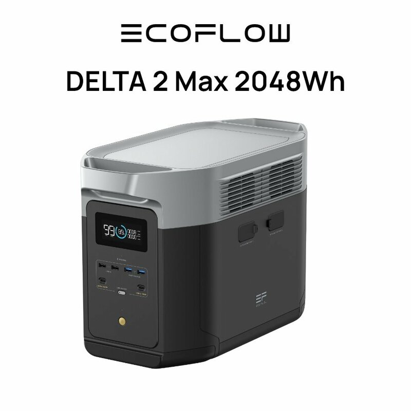 お得品 EcoFlowメーカー直売 ポータブル電源 DELTA 2 Max 大容量 保証付き バッテリー 防災用品 急速充電キャンプ 車中泊 エコフロー