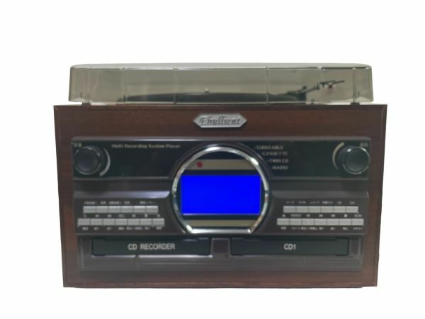 とうしょう TS-6160 木目調WCDマルチプレーヤー レコード CD テープ ラジオ オーディオ