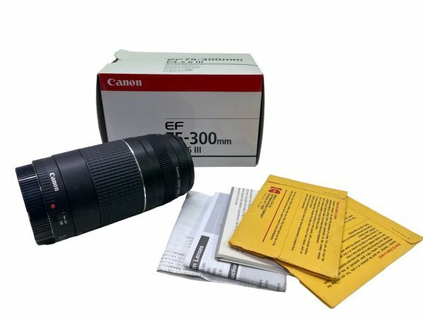 Canon EFレンズ 75-300mm F4-5.6 IIIズームレンズ 望遠