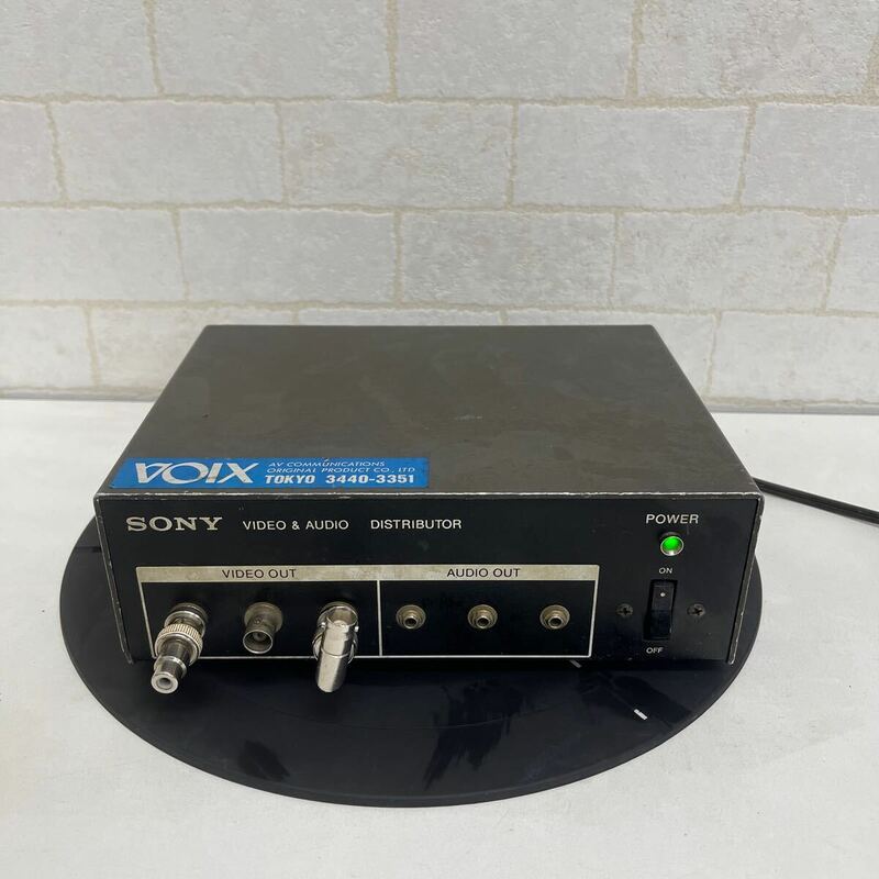 Y508. 11. SONY DA-210 映像音声分配器. 通電確認のみ