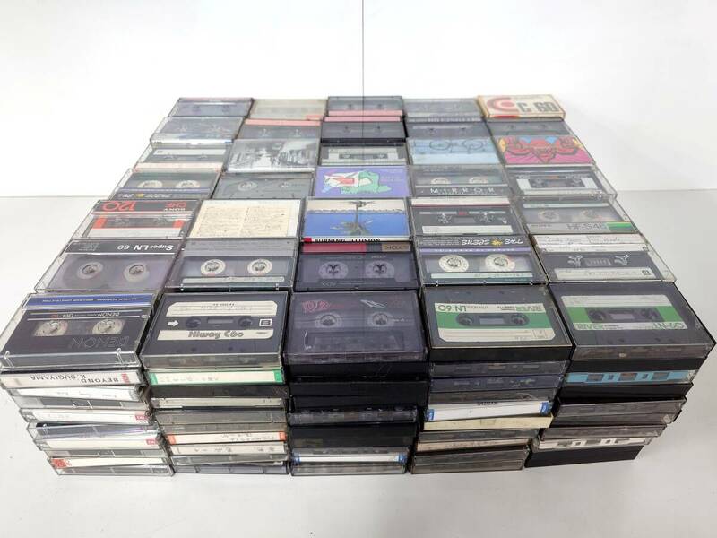 E160 録音済み 350本 カセットテープ まとめ 大量 テープ カセット ジャンク レトロ 当時物 オーディオ