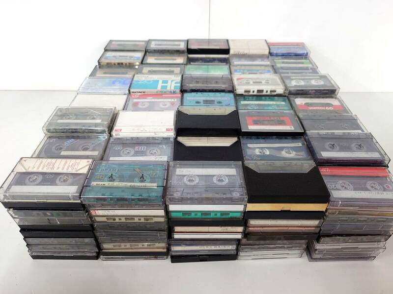 E160 録音済み 400本 カセットテープ まとめ 大量 テープ カセット ジャンク レトロ 当時物 オーディオ